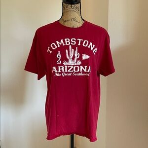 Tombstone Arizona Red Graphic T-Shirt